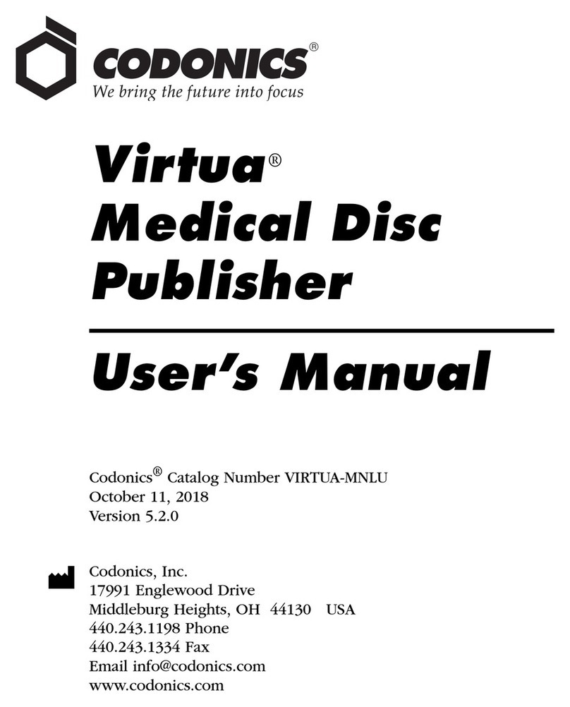 Codonics Virtua user manual Codonics Virtua user manual