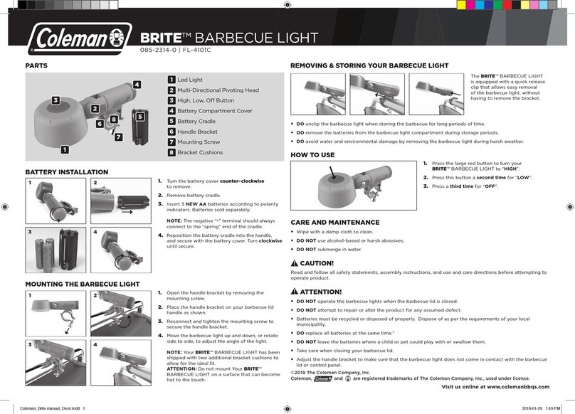 Coleman BRITE 085-2314-0 User manual