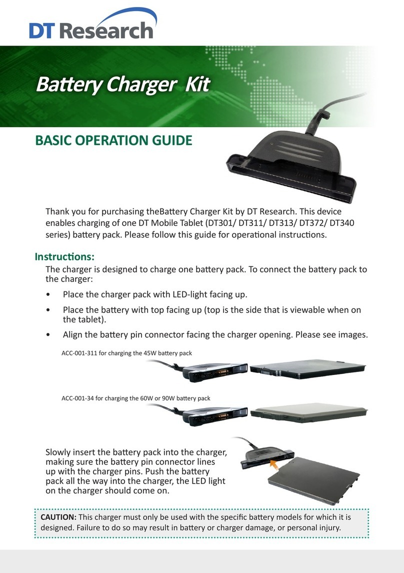 DT Research Battery Charger Kit Assembly instructions DT Research Battery Charger Kit Assembly instructions