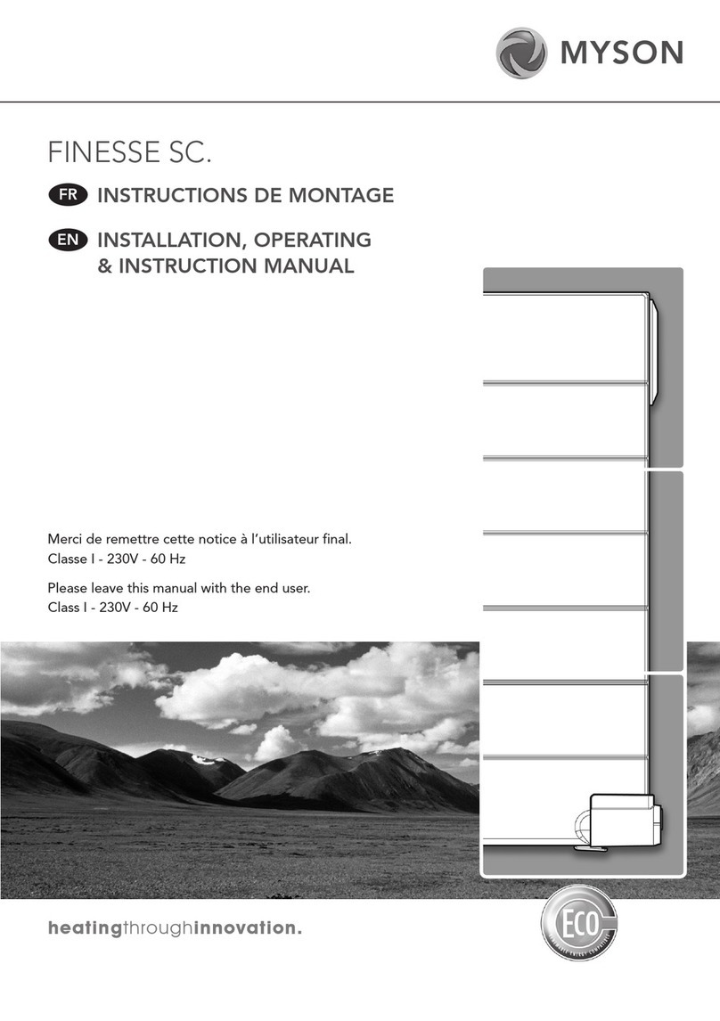 Myson FINESSE SC. User manual