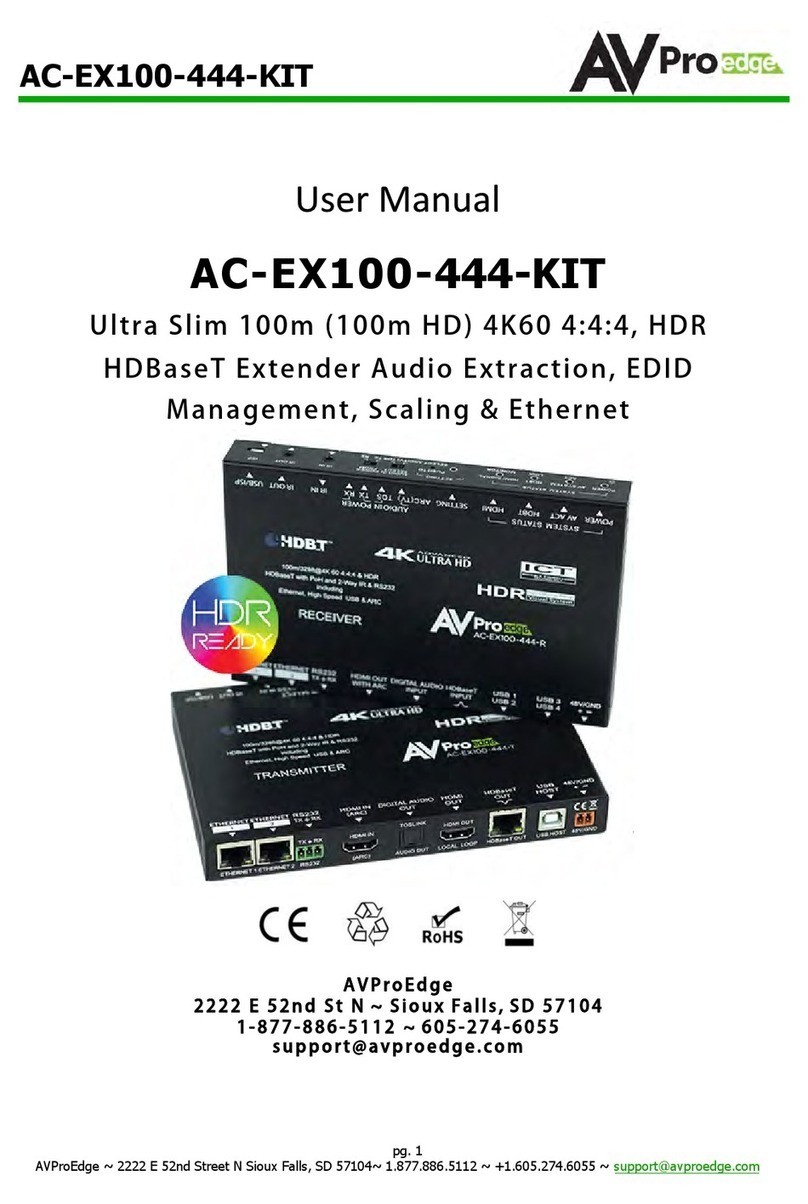 AVPro Edge AC-EX100-444-T user manual