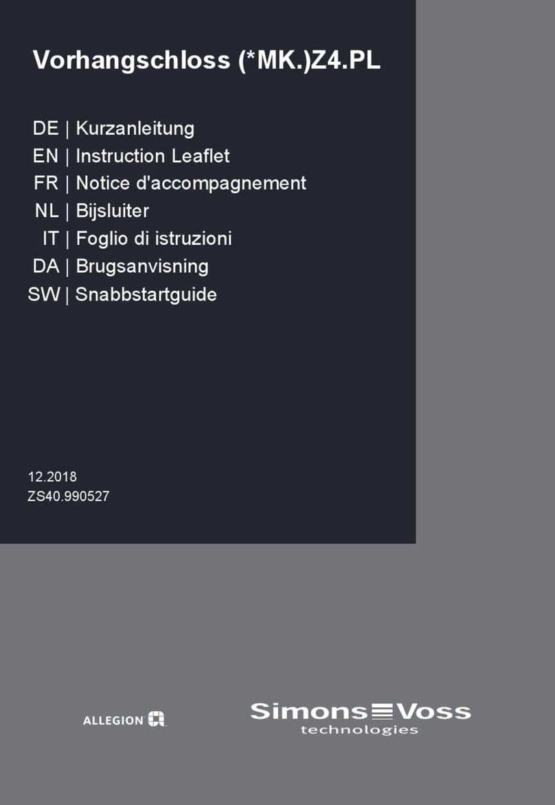 Simons Voss Technologies MK.Z4.PL Manual
