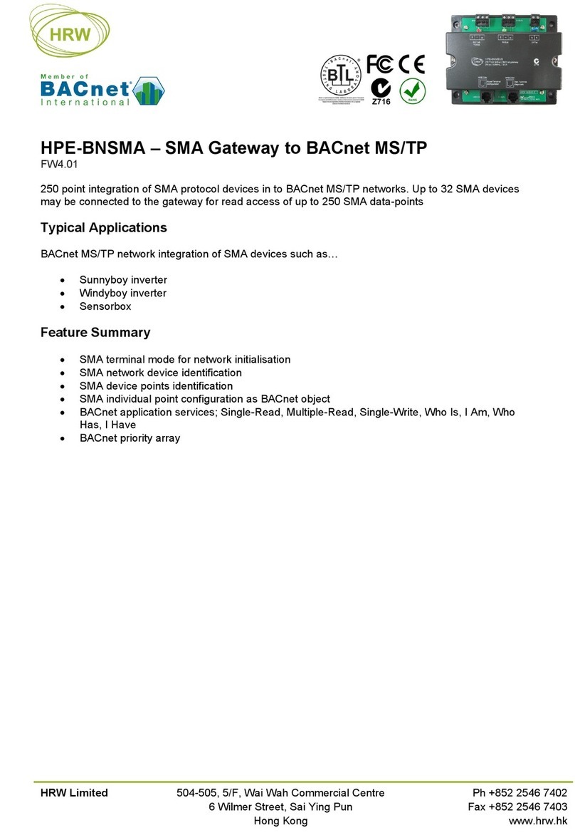 HRW HPE-BNSMA User manual