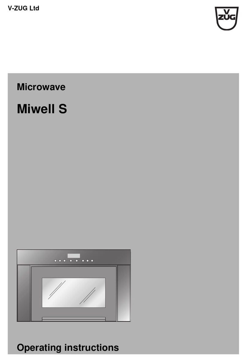 V-ZUG Miwell S Series User manual V-ZUG Miwell S Series User manual