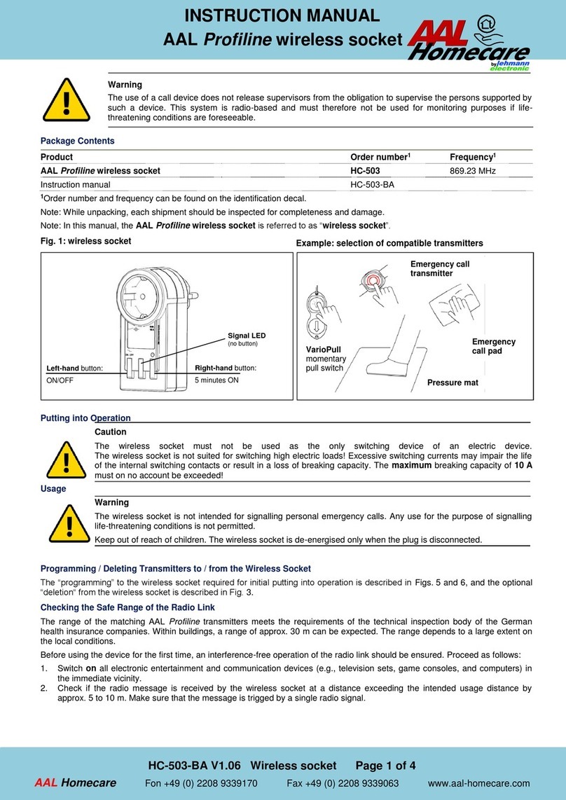 Lehmann electronic AAL Profiline HC-503 User manual