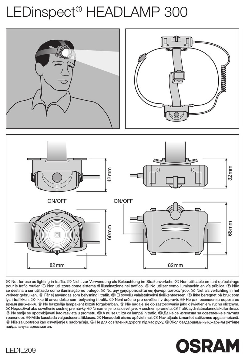 Osram LEDinspect HEADLAMP 300 User manual Osram LEDinspect HEADLAMP 300 User manual