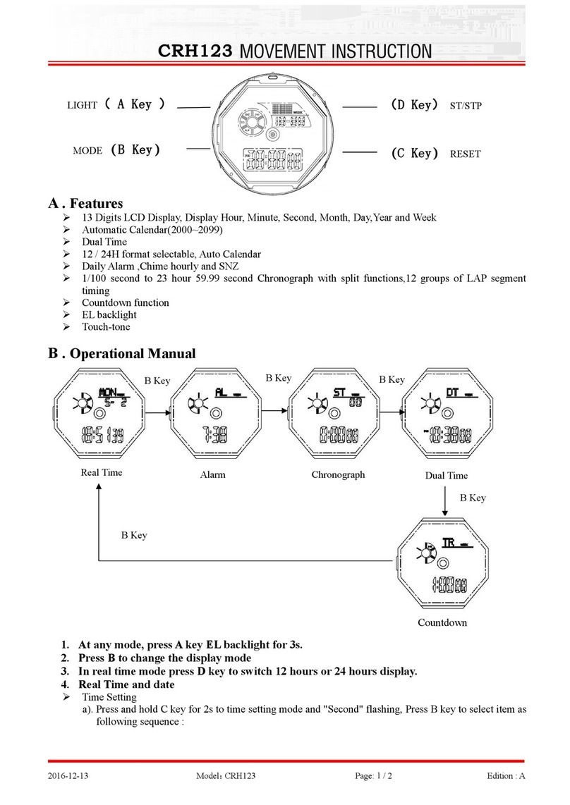 SKMEI CRH 123 User manual