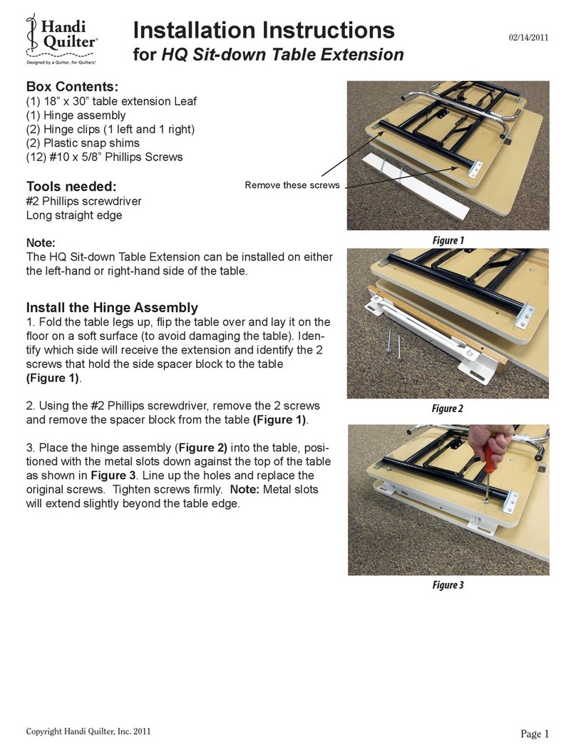 handi quilter QT09726 User manual