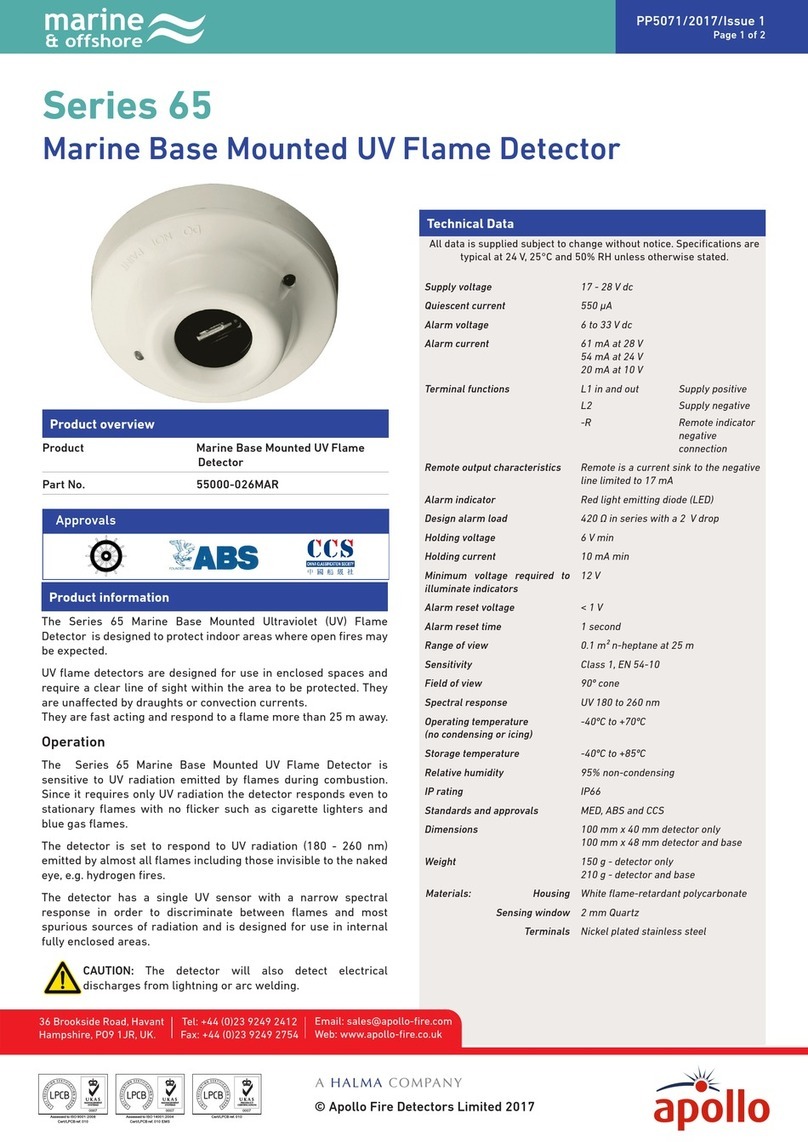 Halma Apollo Marine 65 Series quick start guide