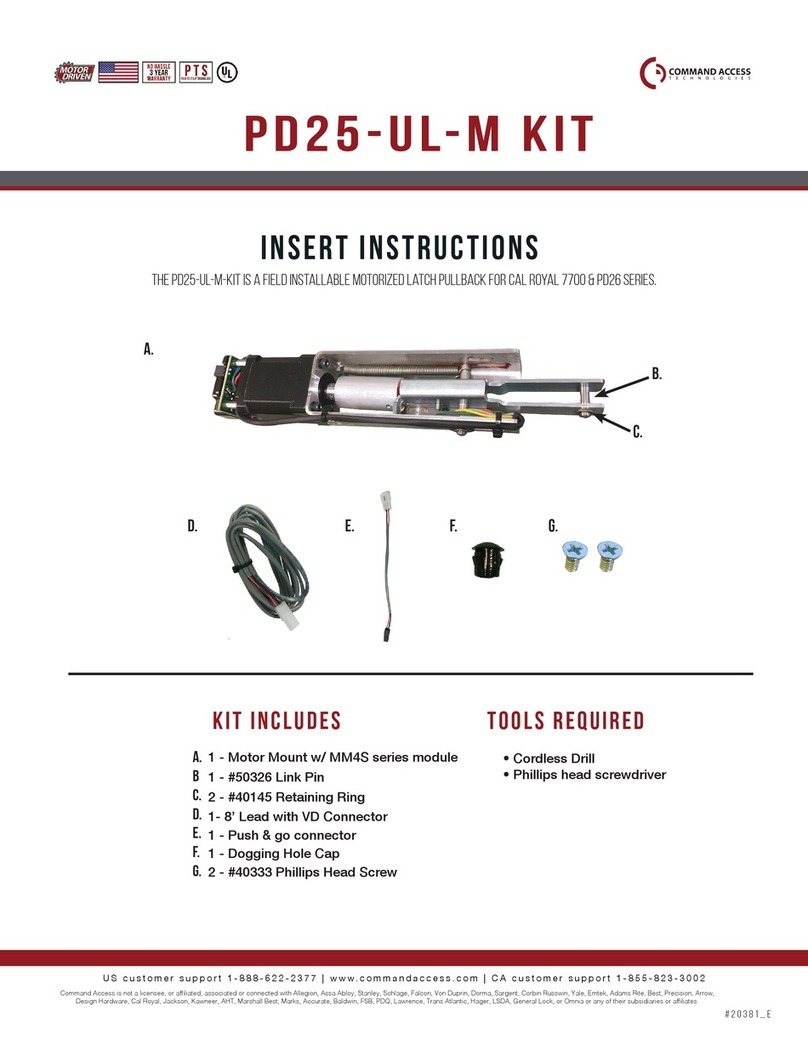 Command access PD25-UL-M User manual
