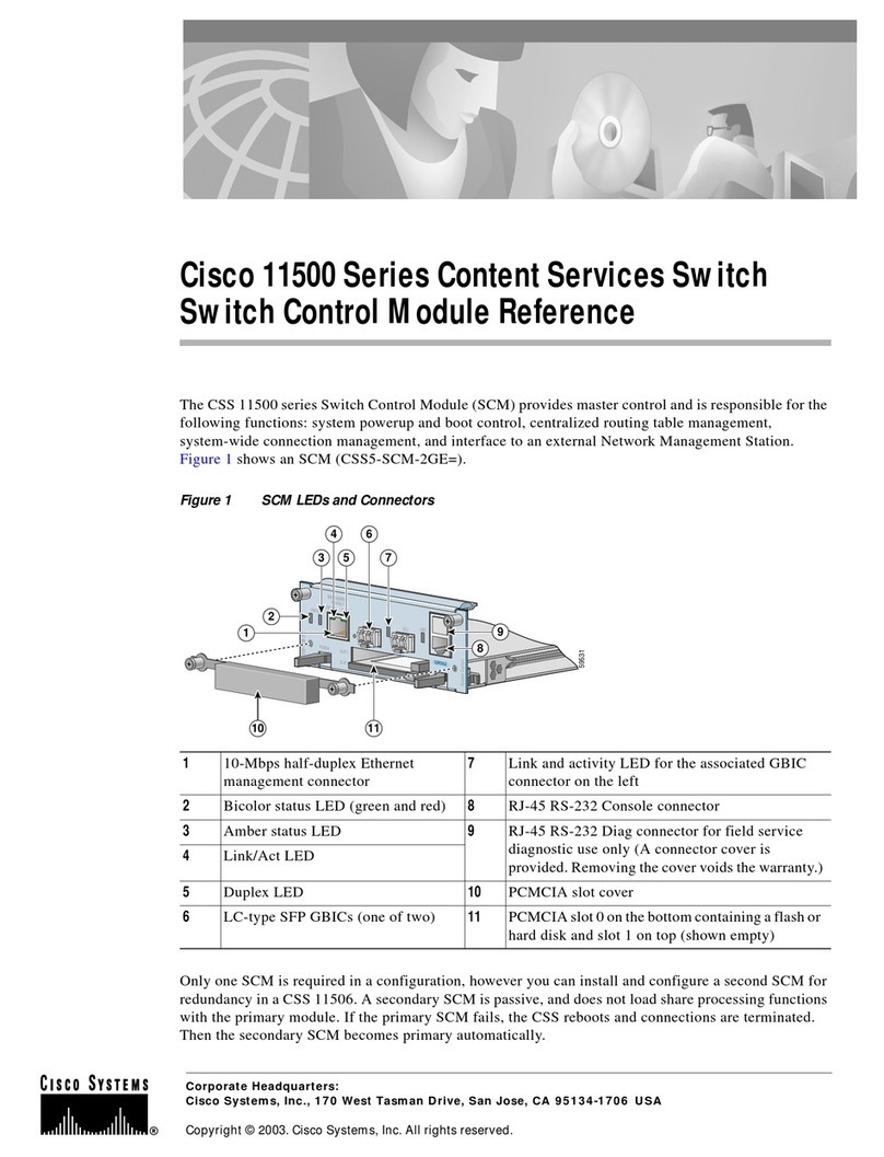 Cisco CSS 11500 Service manual