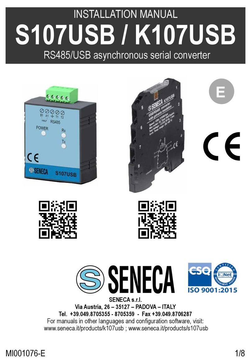 Seneca S107USB installation manual
