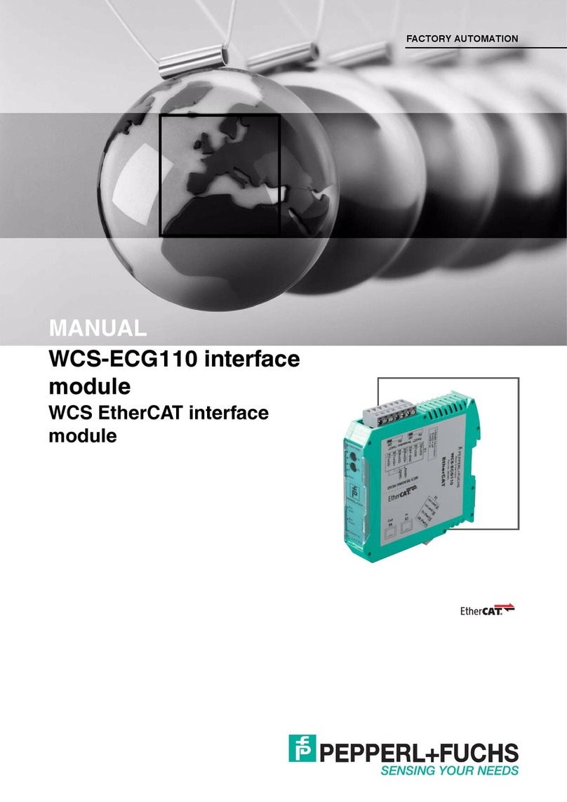 Pepperl+Fuchs EtherCAT WCS-ECG110 User manual Pepperl+Fuchs EtherCAT WCS-ECG110 User manual