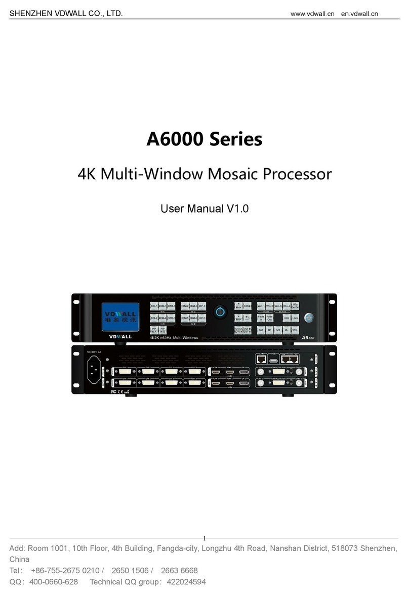 Shenzhen VDWALL A6000 Series user manual