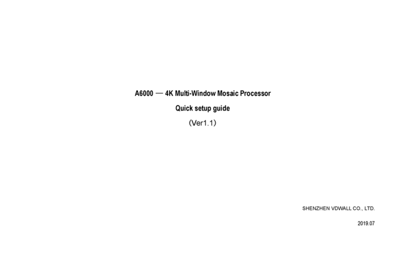 Shenzhen VDWALL A6000 Series Quick setup guide Shenzhen VDWALL A6000 Series Quick setup guide