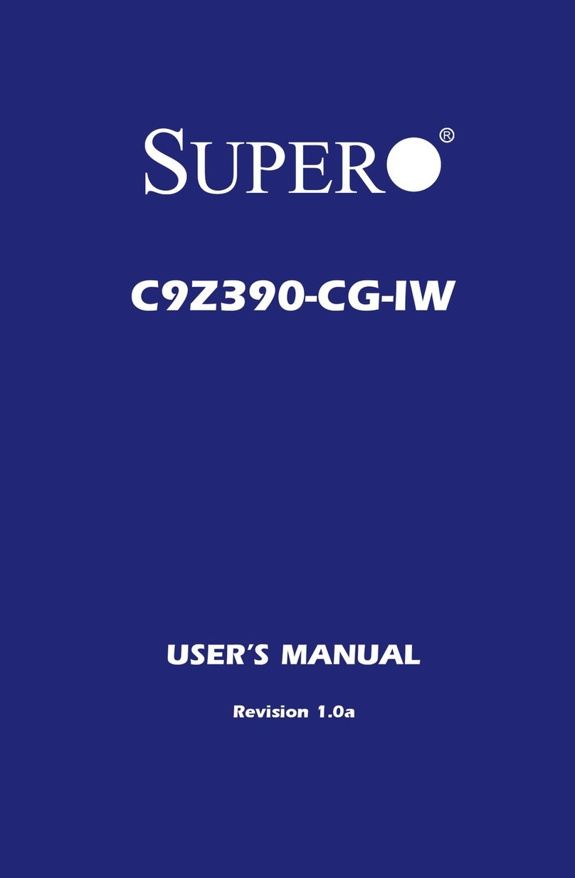 Supero C9Z390-CG-IW User manual