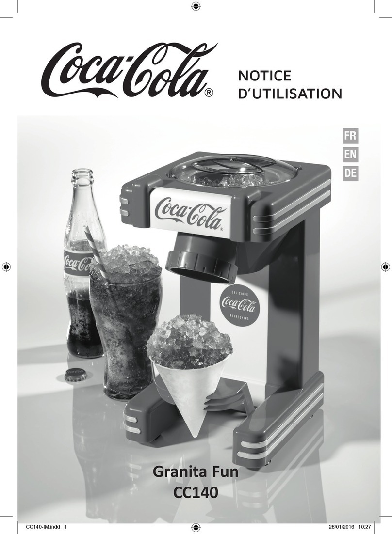 Simeo Granita Fun CC140 Coca-Cola Series manual Simeo Granita Fun CC140 Coca-Cola Series manual