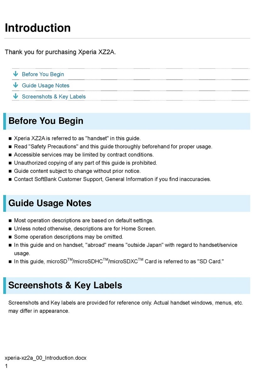 Sony Xperia XZ2A manual
