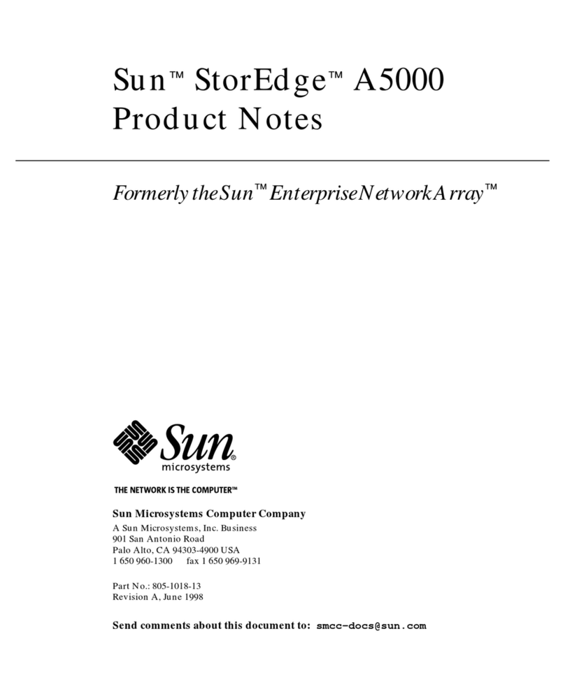 Sun Microsystems STOREDGE A5000 Product notes Sun Microsystems STOREDGE A5000 Product notes