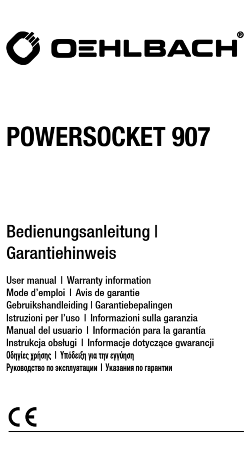 Oehlbach POWERSOCKET 907 user manual