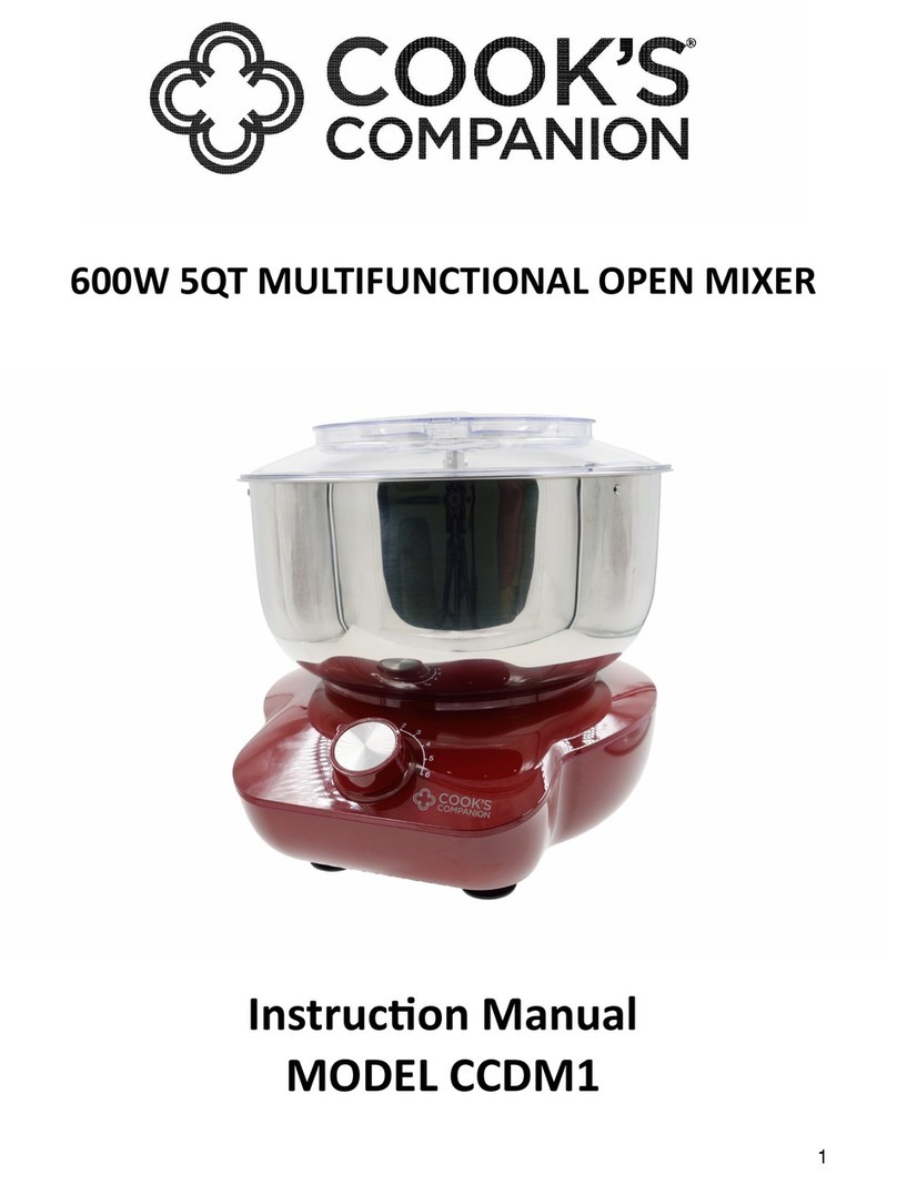 Cook's Companion CCDM1 instruction manual