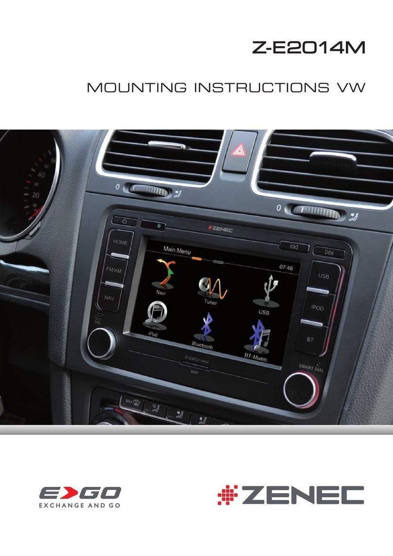 ZENEC Z-E2014M Mounting instructions