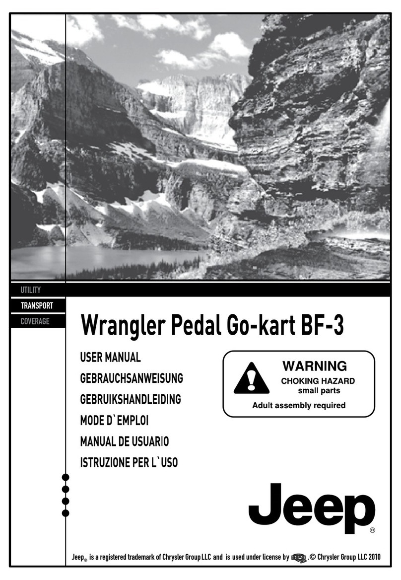 Jeep Wrangler Pedal Go-kart BF-3 user manual