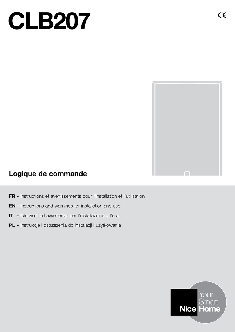 Nice CLB207 Technical specifications