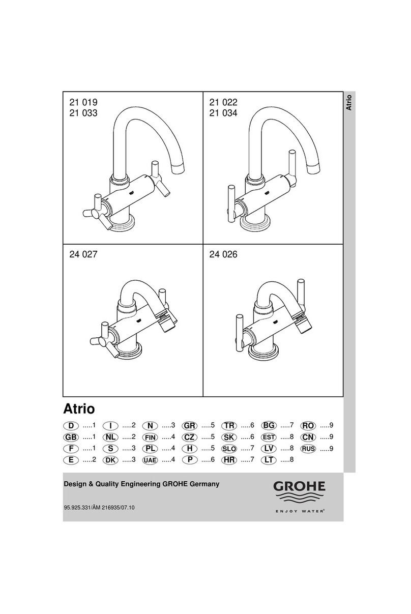 Grohe Atrio 21 019 quick start guide