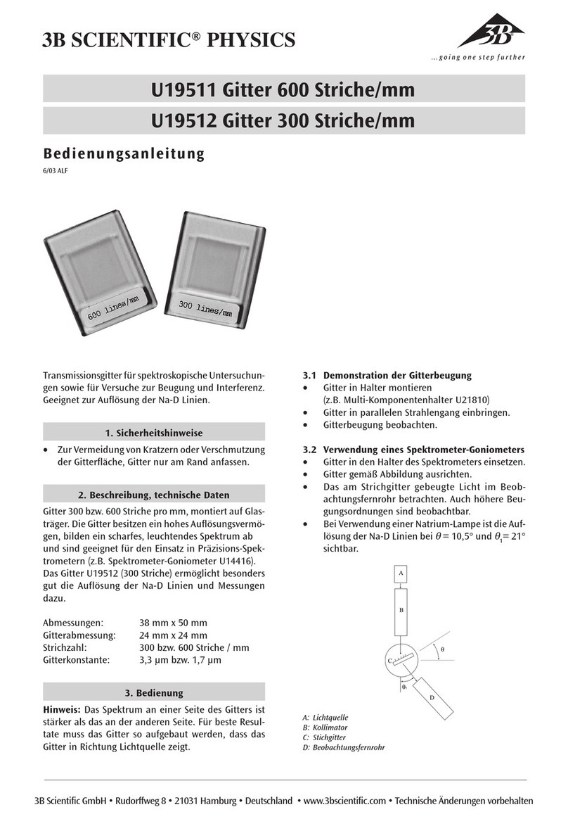 3B SCIENTIFIC U19511 instruction sheet