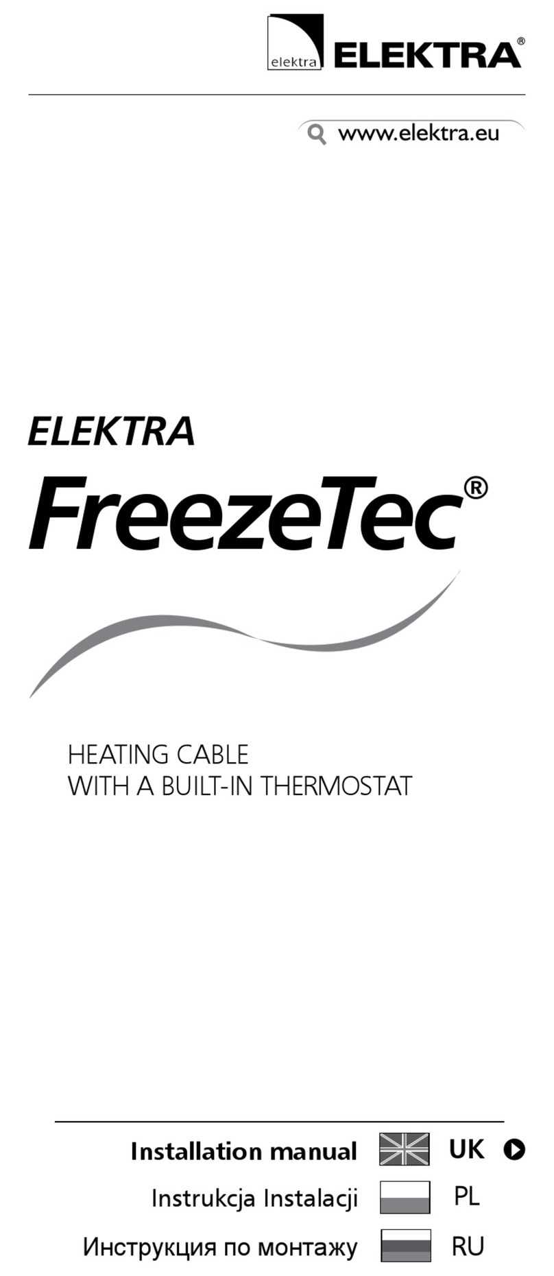 ELEKTRA FreezeTec installation manual