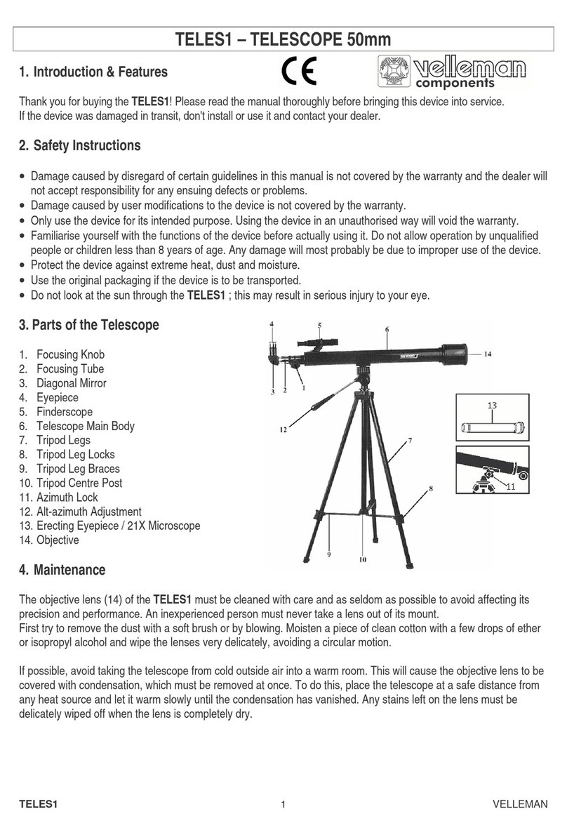 Velleman TELES1 quick start guide