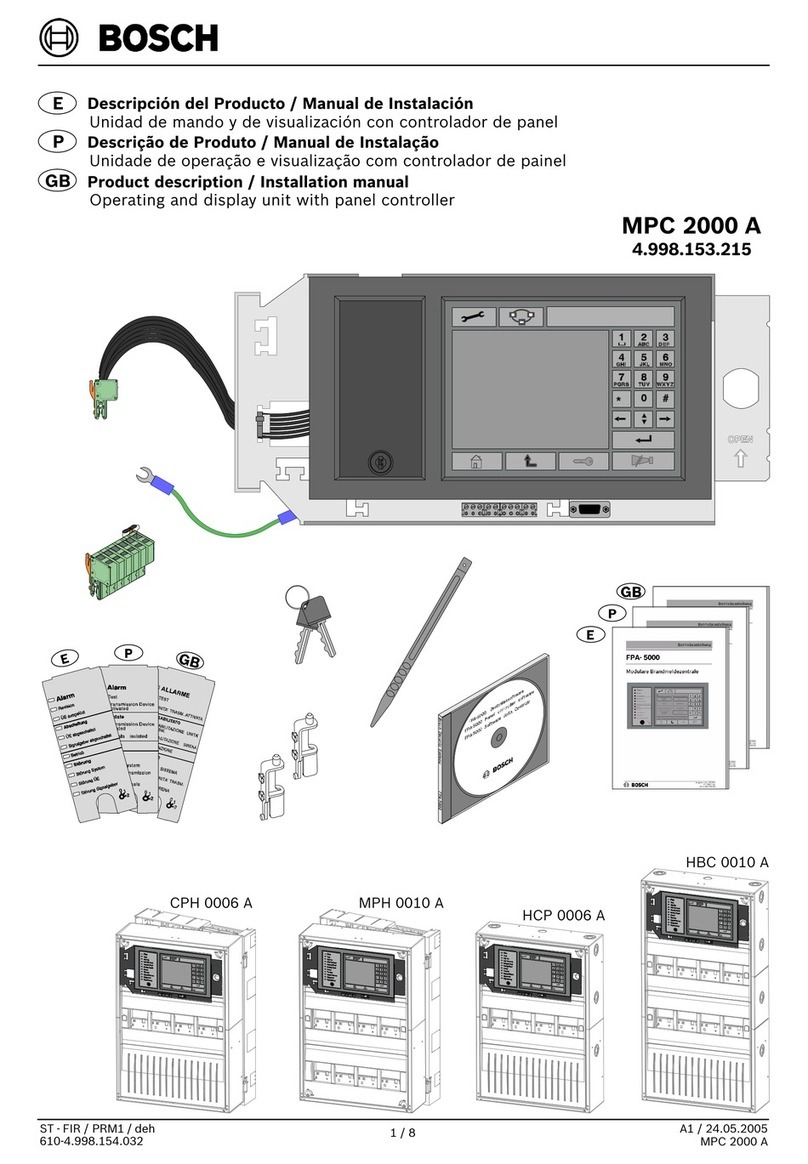 Bosch MPC 2000 A User manual Bosch MPC 2000 A User manual
