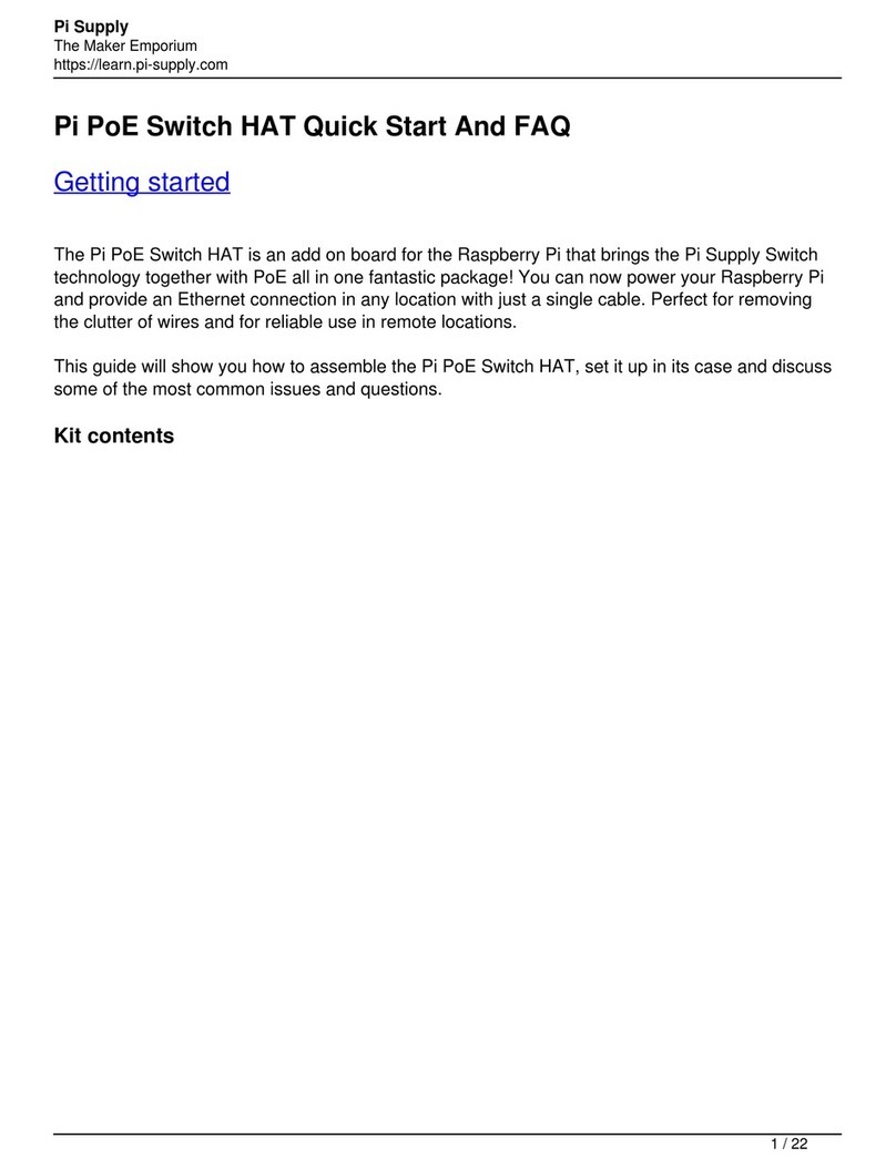 Pi Supply Pi PoE Switch HAT Quick Start And FAQ