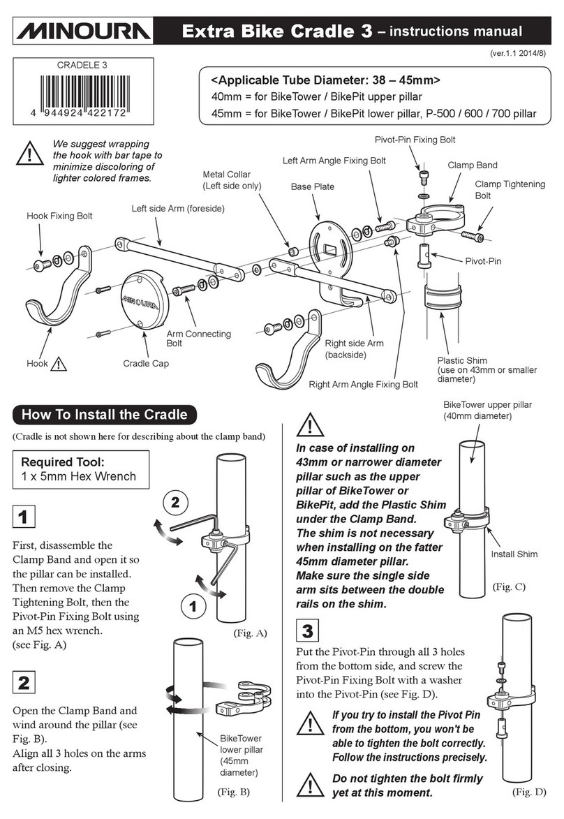 MINOURA Extra Bike Cradle 3 User manual