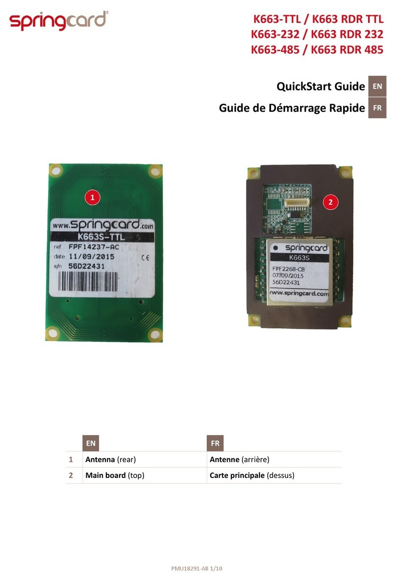 SpringCard K663-TTL quick start guide