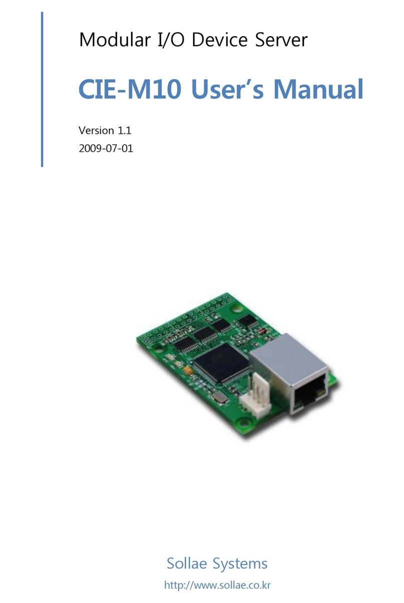 Sollae Systems CIE-M10 User manual