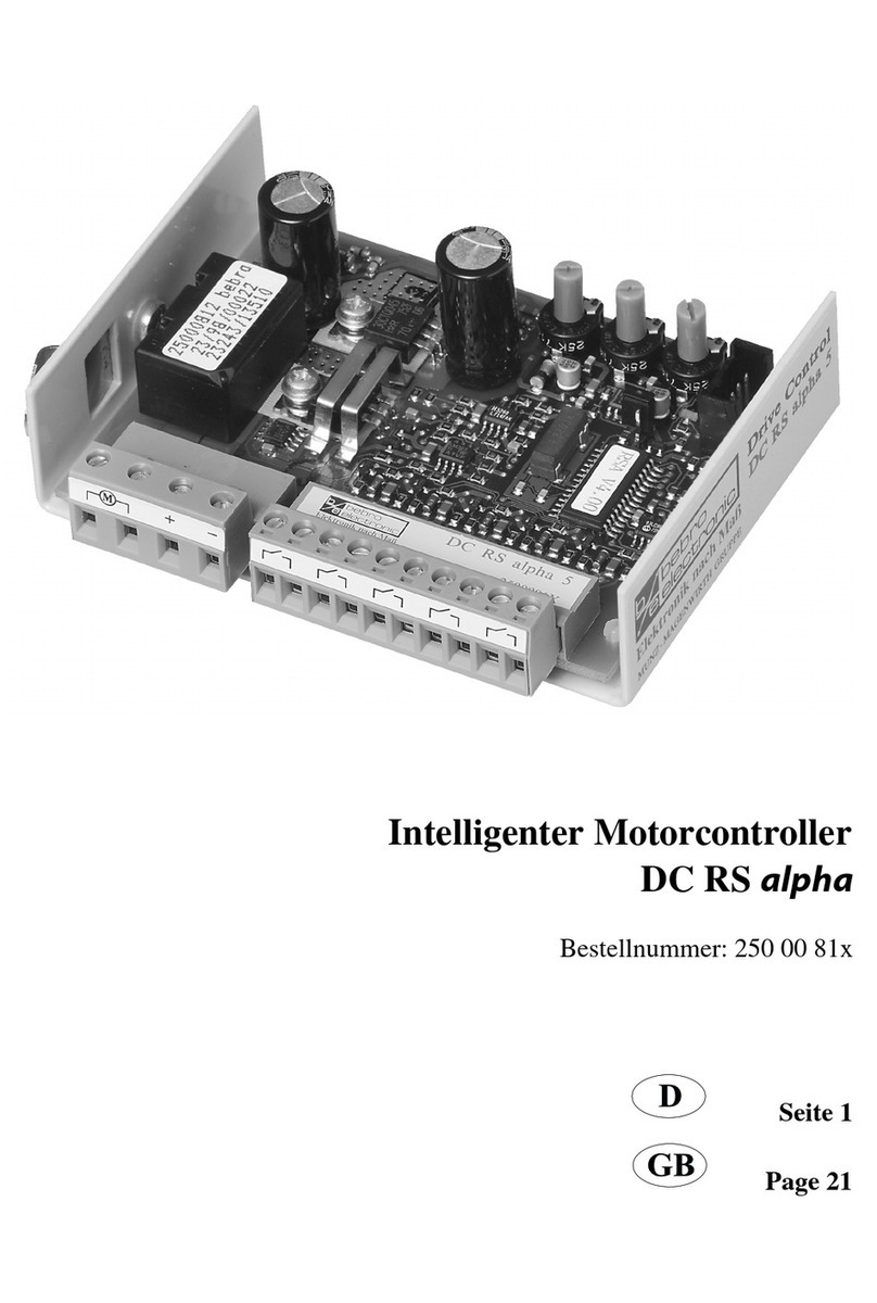 bebro electronic DC RS alpha manual