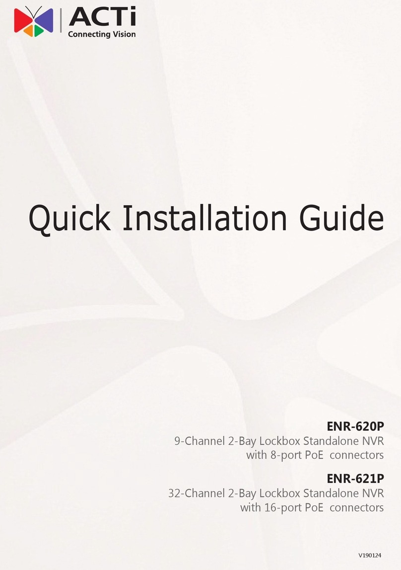 ACTi ENR-620P User manual