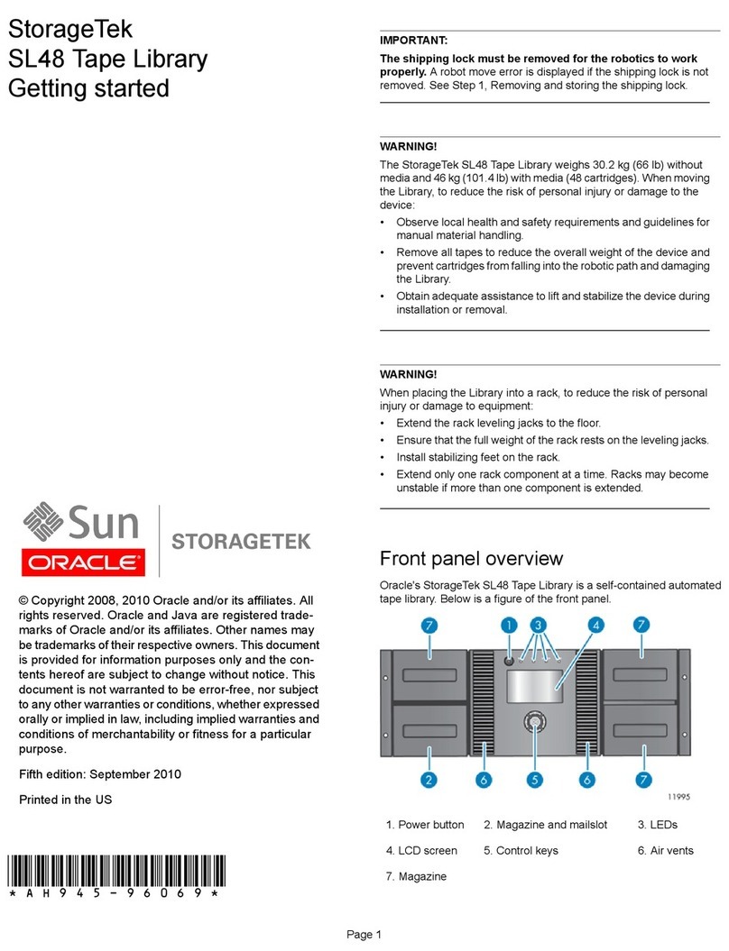 Sun Microsystems StorageTek SL48 Getting started