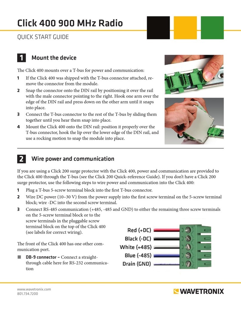Wavetronix Click 400 quick start guide