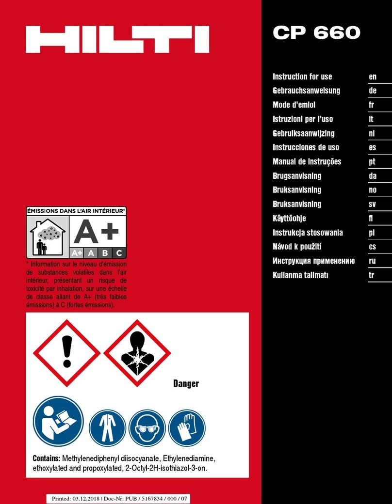 Hilti CP 660 User manual