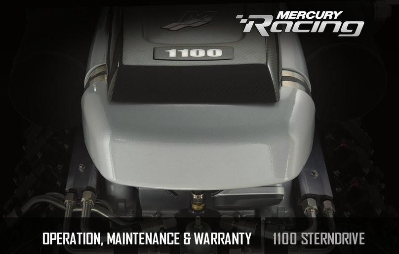 Mercury Racing 1100 STERNDRIVE Installation guide