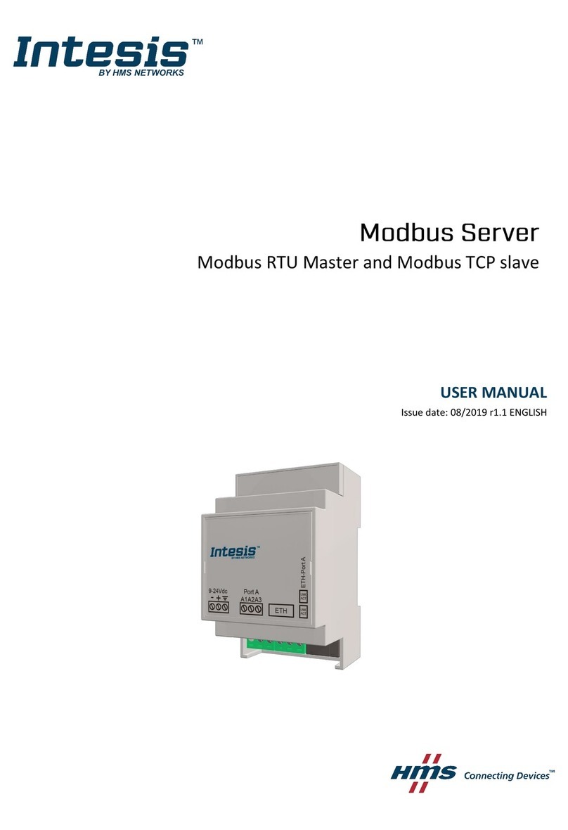 HMS Intesis Modbus TCP user manual