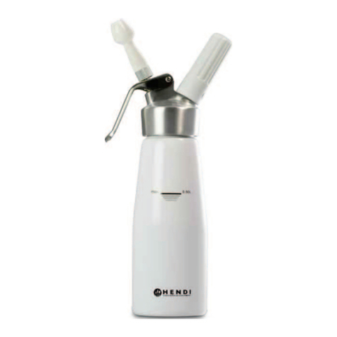 Hendi Cream whipper user manual