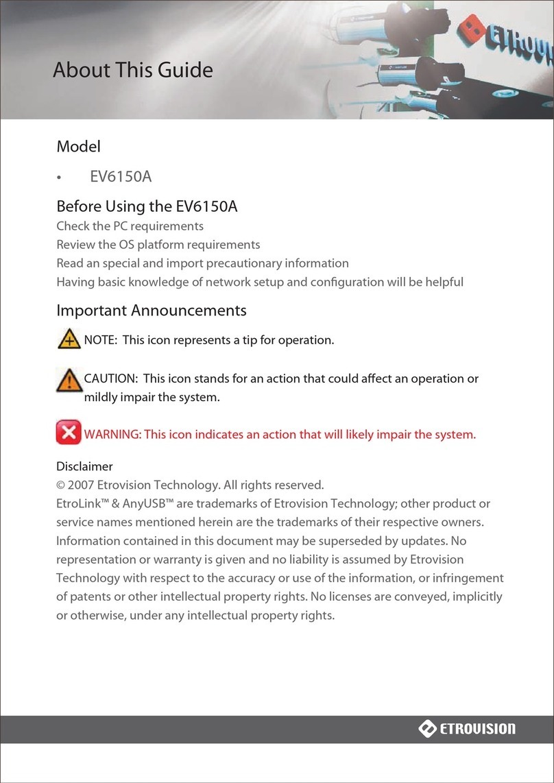 EtroVISION EV6150A User manual