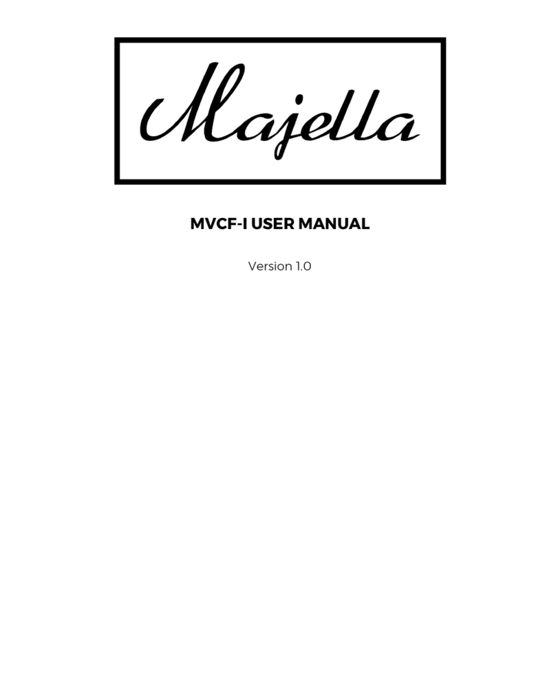 Majella audio MVCF-I User manual