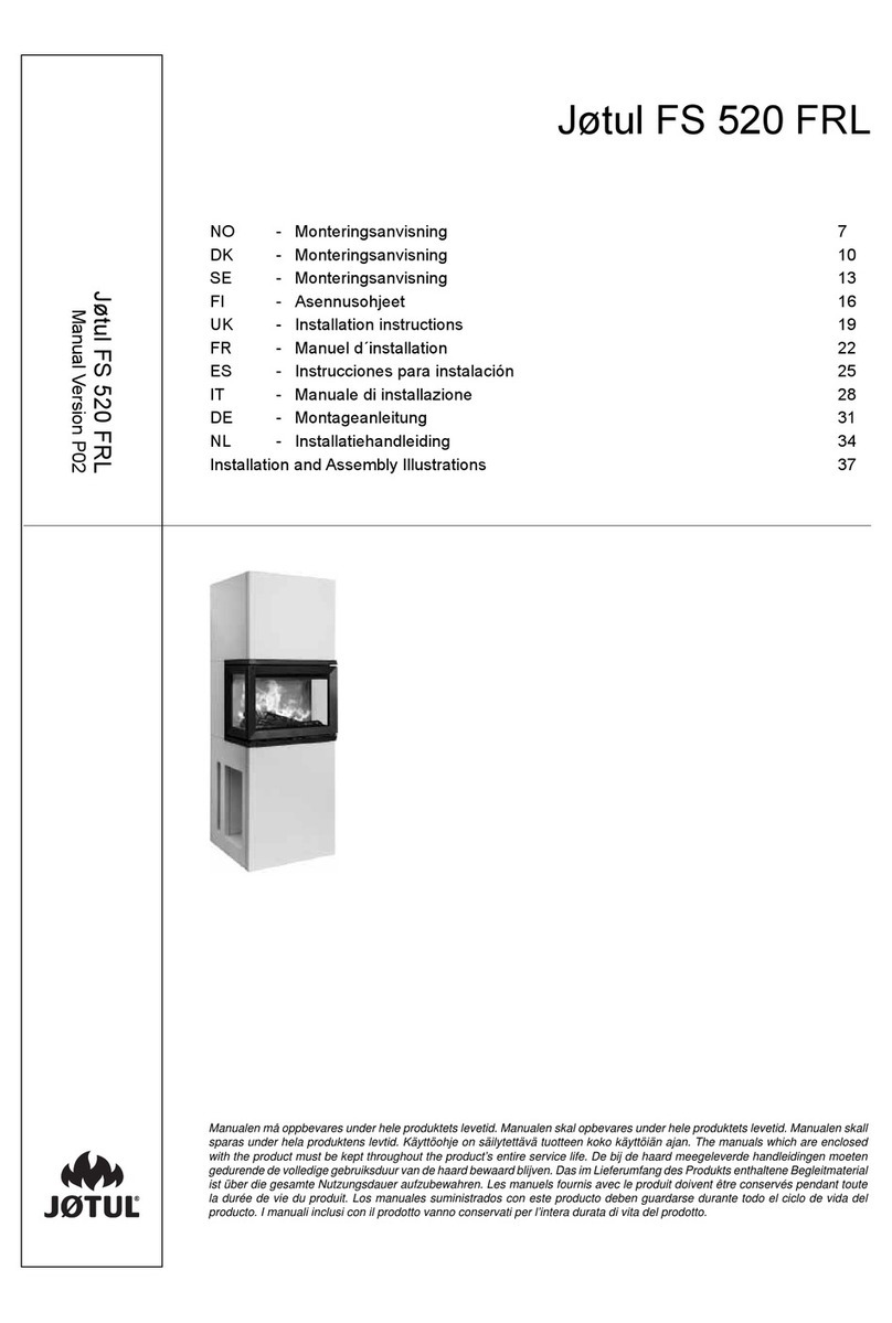 Jøtul FS 520 FRL Slim installation instructions