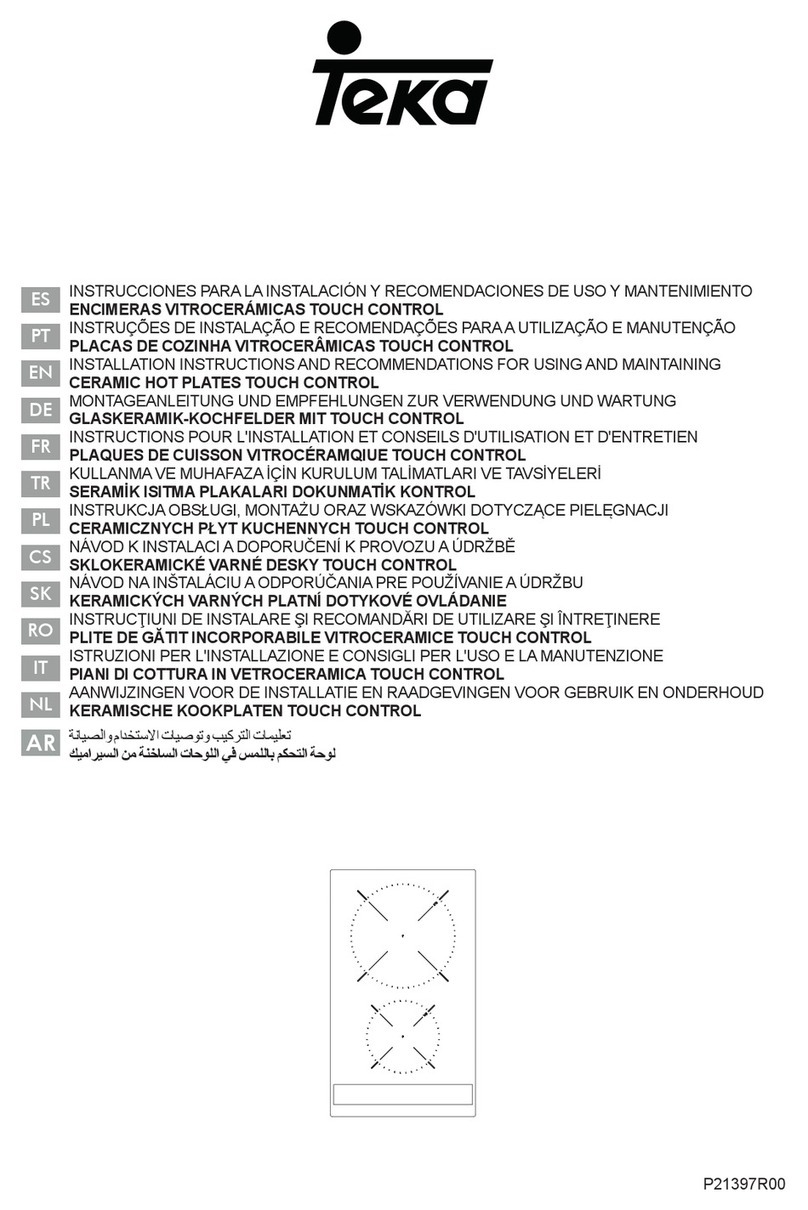 Teka IR PRO 3200 Installation instructions and recommendations for using and maintaining Teka IR PRO 3200 Installation instructions and recommendations for using and maintaining