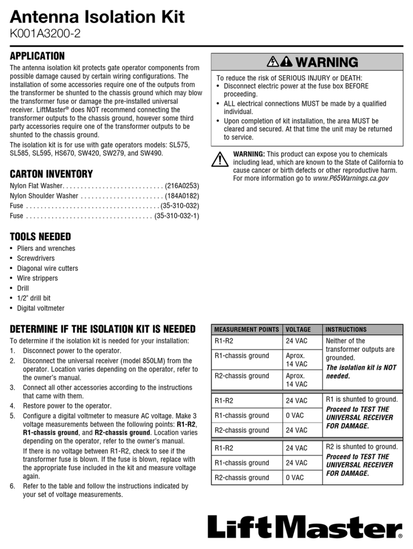 Chamberlain K001A3200-2 manual